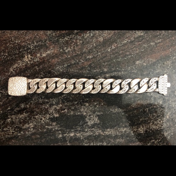 John hardy  Sapphire large link bracelet size 7 - Picture 3 of 5